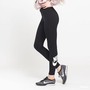 Nike Sportswear LEG A SEE Leggings Tights Compression Pants Black White Small S